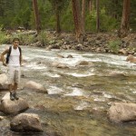 Standing at the river