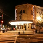 The Tivoli Theater by night.