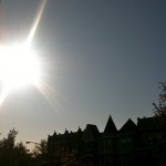 A beautiful, sunny October day.